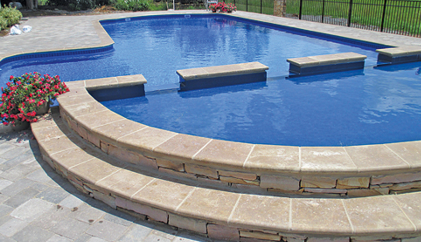 semicircle tanning ledge semicircle tanning ledge