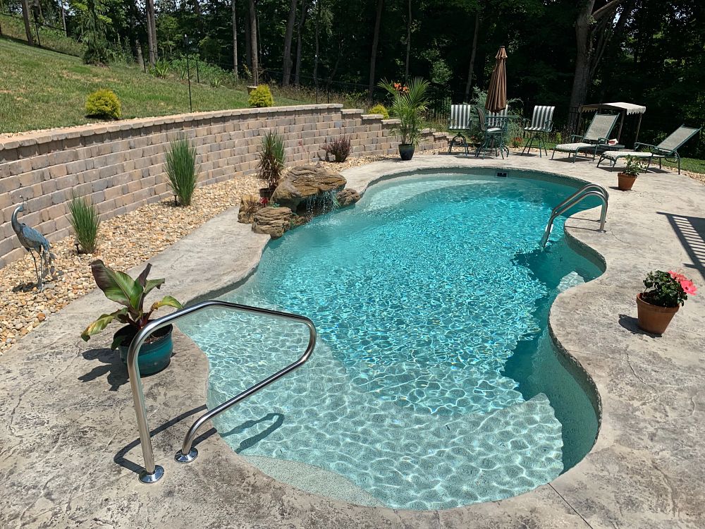 Latham Fiberglass Phoenix | Pebble Beach inground pool