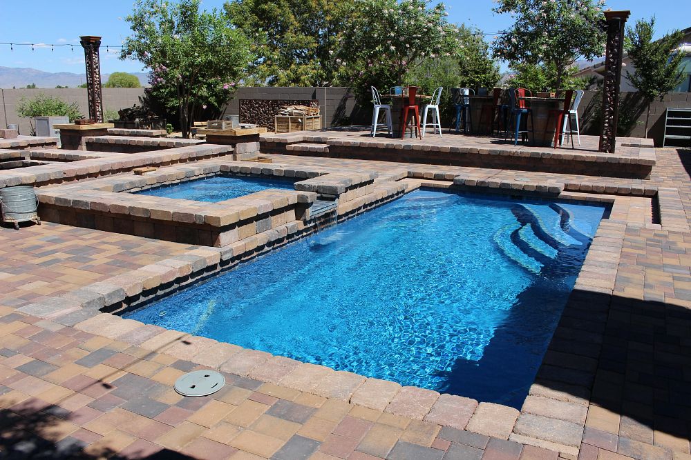 Cayman Olympia 12 in Caribbean Blue | Innovative Stoneworks and Landscaping LLC, Arizona