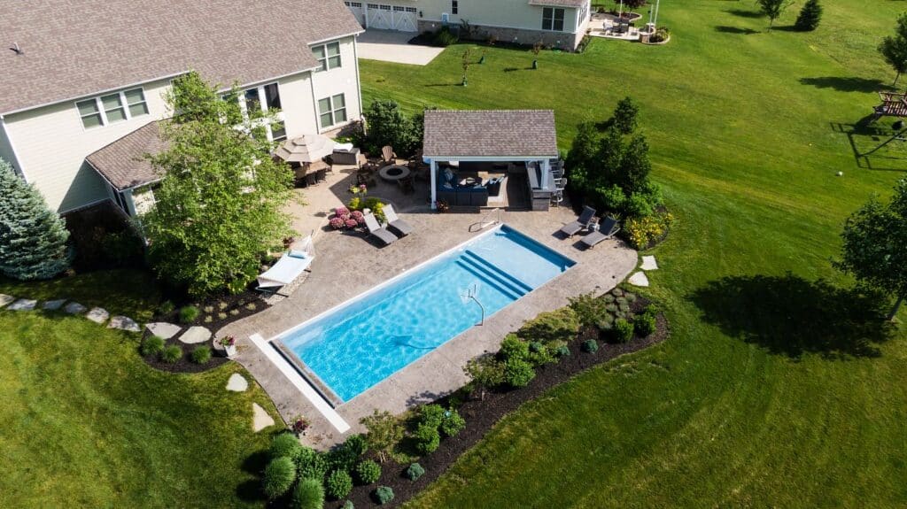 Latham Fiberglass Corinthian 16 inground pool